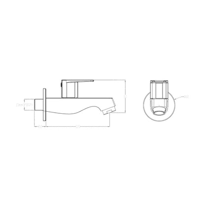 Cera WC Area Bib Tap Vine F1020151 - Chrome