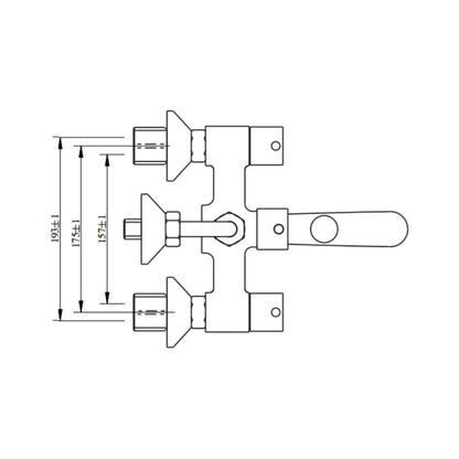Hindware Basin Area Angle Valve Flora F280004 - Chrome