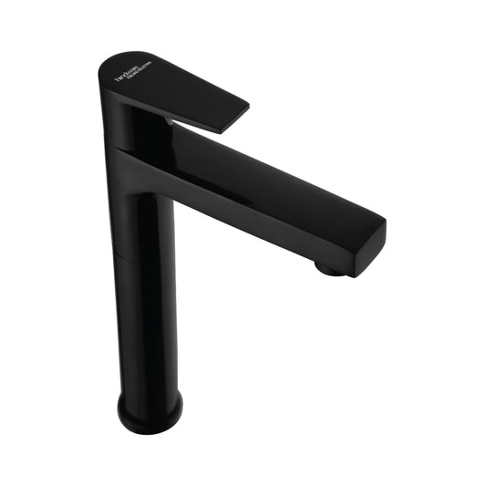 Hindware Table Mounted Tall Boy Basin Tap Edge F360002GRT - Black Chrome