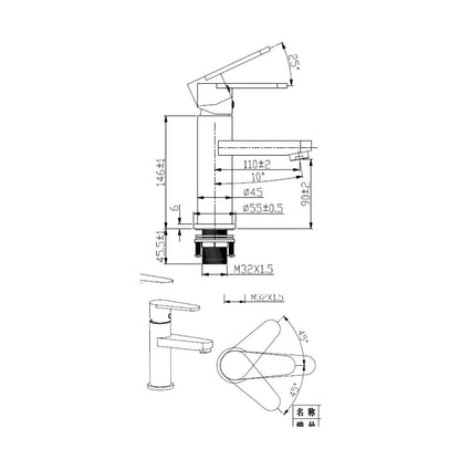 Hindware Table Mounted Regular Basin Mixer Cora F440009 - Chrome