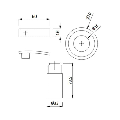 Hindware Basin Area Stop Valve Monroe F460018 - Chrome