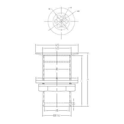Hindware 1 inch Regular Waste Coupling F850002 - Chrome