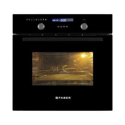 Faber Built In Oven FBIO 82L 11F AF BK + Faber Built-In Microwave FBI MWO 20 SG BK