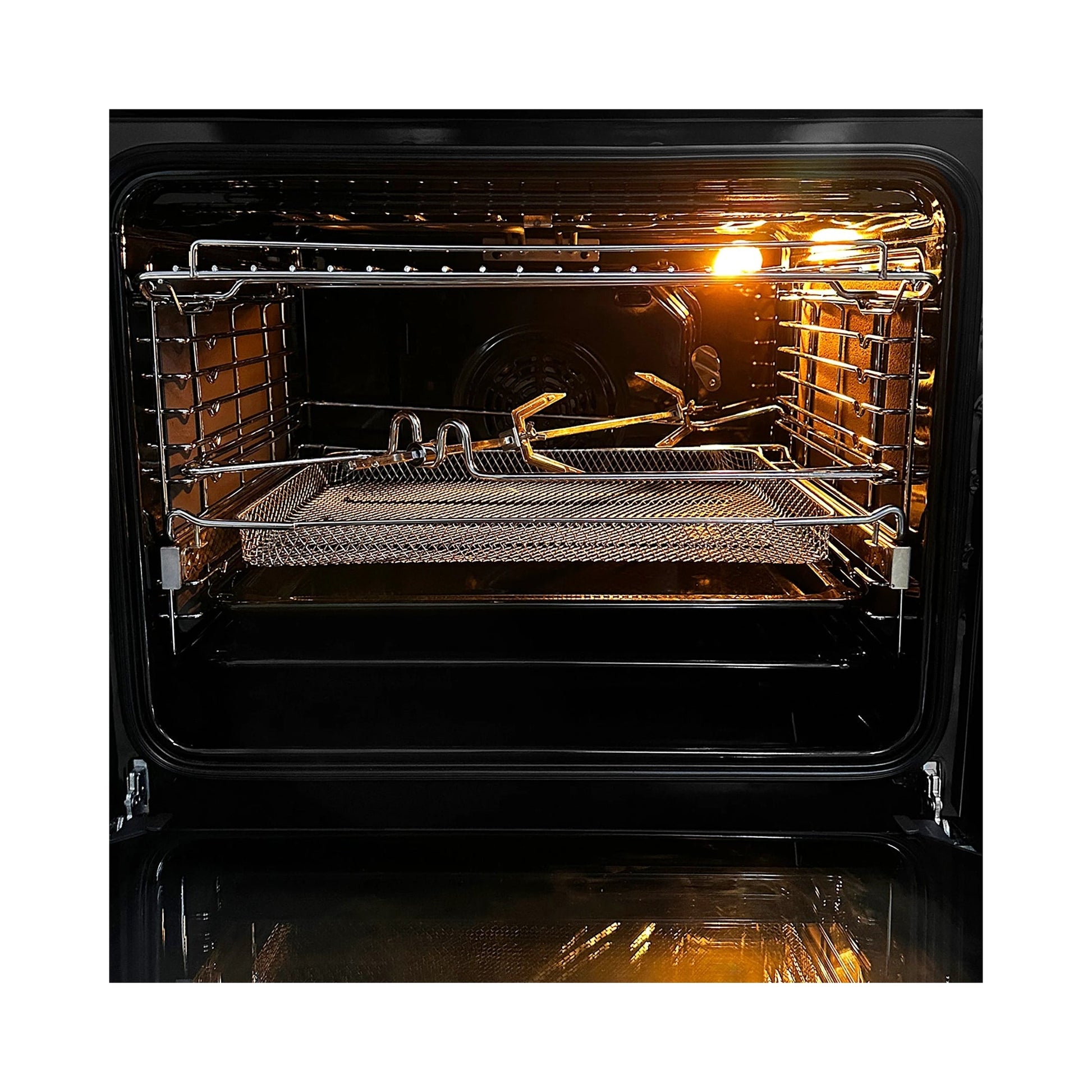 Faber Built In Oven FBIO 82L 11F AF BK + Faber Built-In Microwave FBI MWO 25 SG + Faber 90 cm Wall Mounted Chimney Charm Series HOOD CHARM BLDC HC SC FL BK IN 90 T + Faber 90 cm 4 Burner Hob Experia Series EXPERIA HT 904 ALU AI FFD