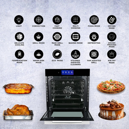 Faber Built In Oven With Air Fryer FBIO 83L 18F TFT BK N