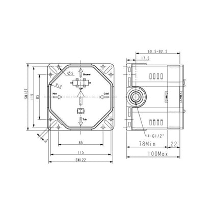 American Standard Diverter Valve La Moda FFAS0625-000990BF0 - Chrome