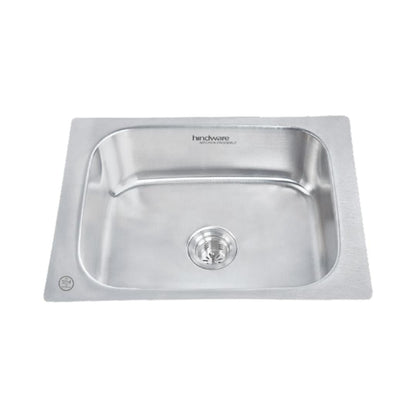 Hindware Stainless Steel Sink Pressed Series SINGLE BOWL FLAMINGO 24 x 20 x 8 ( 24 x 20 inches ) - Matt