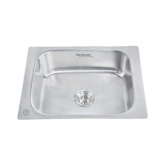 Hindware Stainless Steel Sink Pressed Series SINGLE BOWL FLAMINGO 24 x 20 x 8 ( 24 x 20 inches ) - Matt
