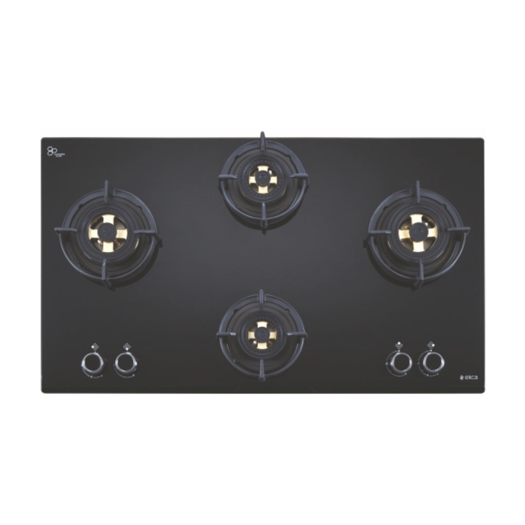 Elica 90 cm 4 Burner Hob Direct Flame Series FLEXI DFS FB 4B 91 TX