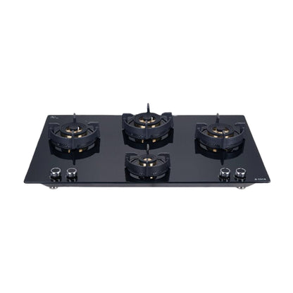 Elica 90 cm Wall Mounted Chimney Ismart Series ISMART SPOT H6 BF LTW 90 NERO + Elica 90 cm 4 Burner Hob Direct Flame Series FLEXI DFS FB 4B 91 TX