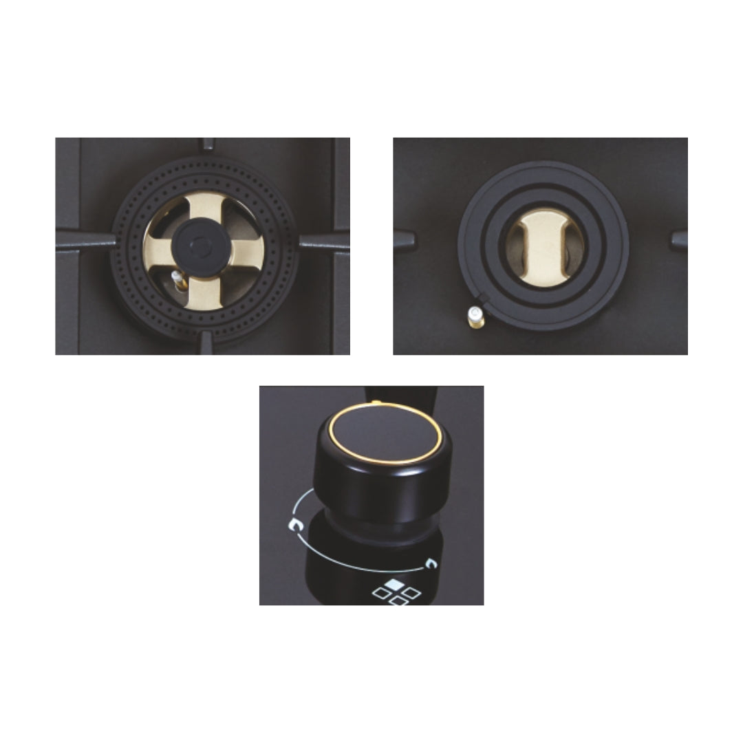 Elica 90 cm 4 Burner Hob DFS PRO FB Series FLEXI DFS PRO FB 4B 91 DX