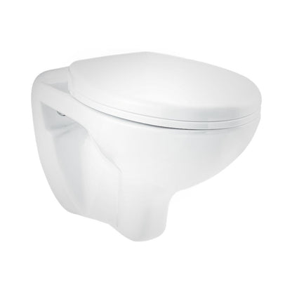 Hindware Wall Mounted White Closet WC Flora 20098 WHITE with P-Trap