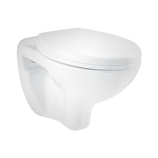 Hindware Wall Mounted White Closet WC Flora 20098 WHITE with P-Trap