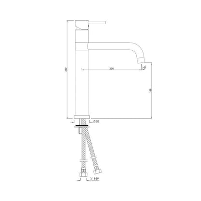 Jaquar Table Mounted Regular Kitchen Sink Mixer Florentine FLR-5009B with Swinging Spout in Chrome Finish