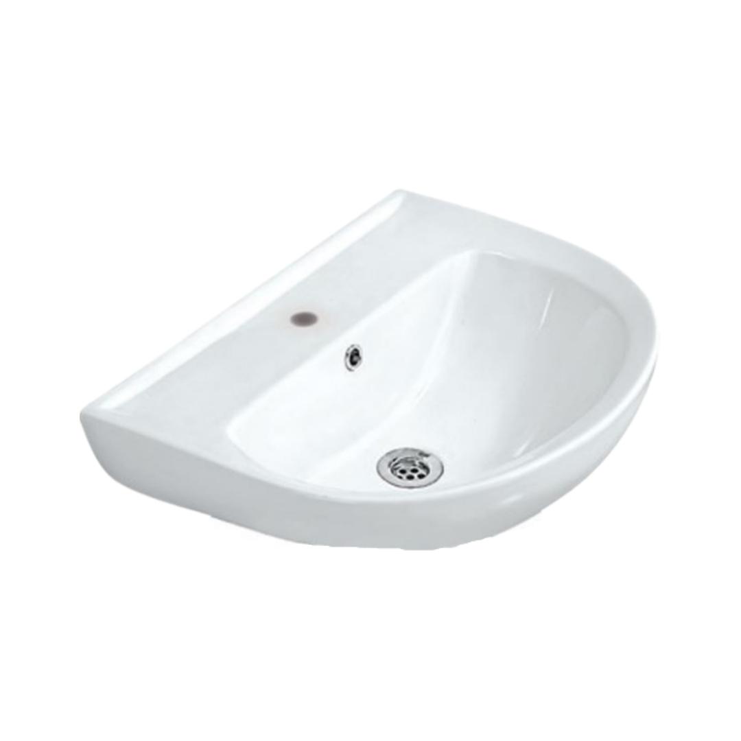 Jaquar - Wall Mounted Semi Circle White Wash Basin - Florentine - FLS ...