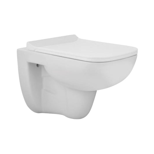 Jaquar Wall Mounted White Closet WC Florentine FLS-WHT-5953UFSM with P-Trap