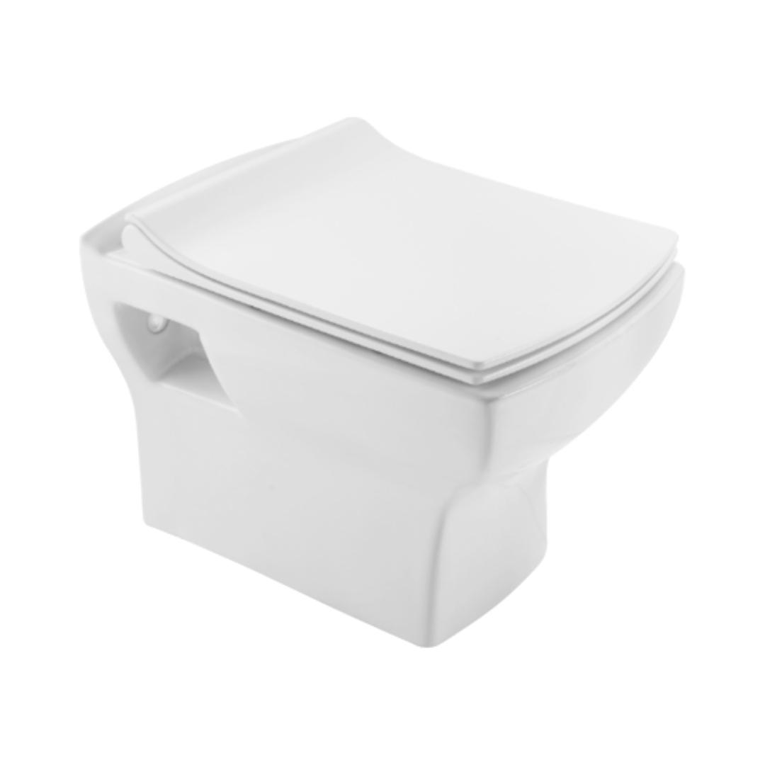 Hindware Wall Mounted White Closet WC Fluid 92581 WHITE with P-Trap