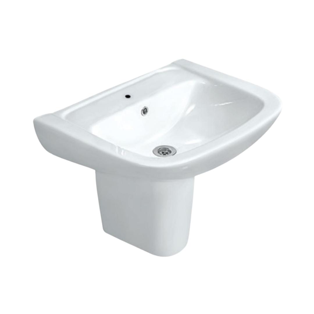 Jaquar - Half Pedestal Speciality White Wash Basin - Fonte - FNS WHT ...