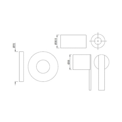 Jaquar Basin Area Stop Valve Fonte FON-CHR-40083K - Chrome