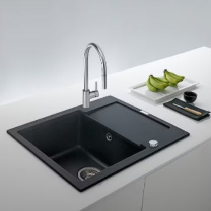 Franke Table Mounted Pull-Down Kitchen Sink Mixer EOS NEO PULL DOWN SPRAY with Extractable Hand Shower Spout in Stainless Steel Finish