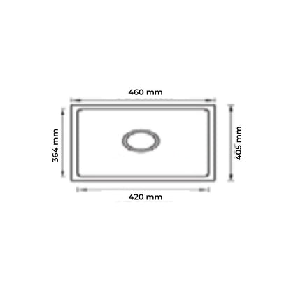 Futura Quartz Sink Natural Quartz Series FS 1816 NQ ( 18 x 16 inches )  -  Wheat