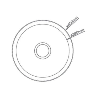 Futura Stainless Steel Sink Dura Series DURA ROUND BOWL FS 1818 R 18 X 18 ( 18 x 18 inches ) - Pearl