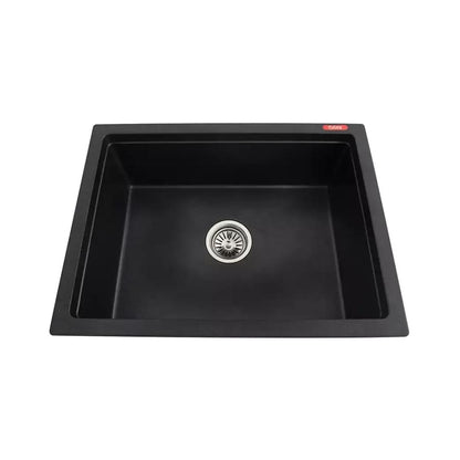 Futura Quartz Sink Natural Quartz Series FS 2418 NQ ( 24 x 18 inches )  -  Black