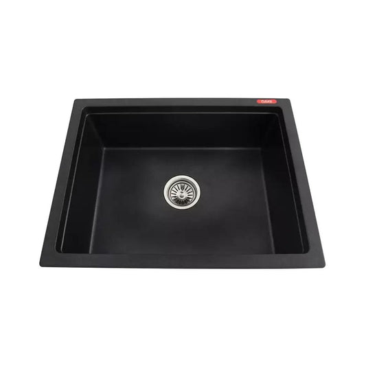 Futura Quartz Sink Natural Quartz Series FS 2418 NQ ( 24 x 18 inches )  -  Black