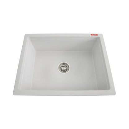 Futura Quartz Sink Natural Quartz Series FS 2418 NQ ( 24 x 18 inches )  -  White