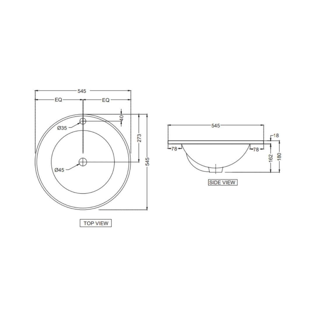 Jaquar - Counter Top Circle White Wash Basin - Fusion - FSS WHT 29601 ...
