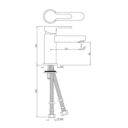 Jaquar Table Mounted Regular Basin Mixer Fusion FUS-CHR-29023B - Chrome