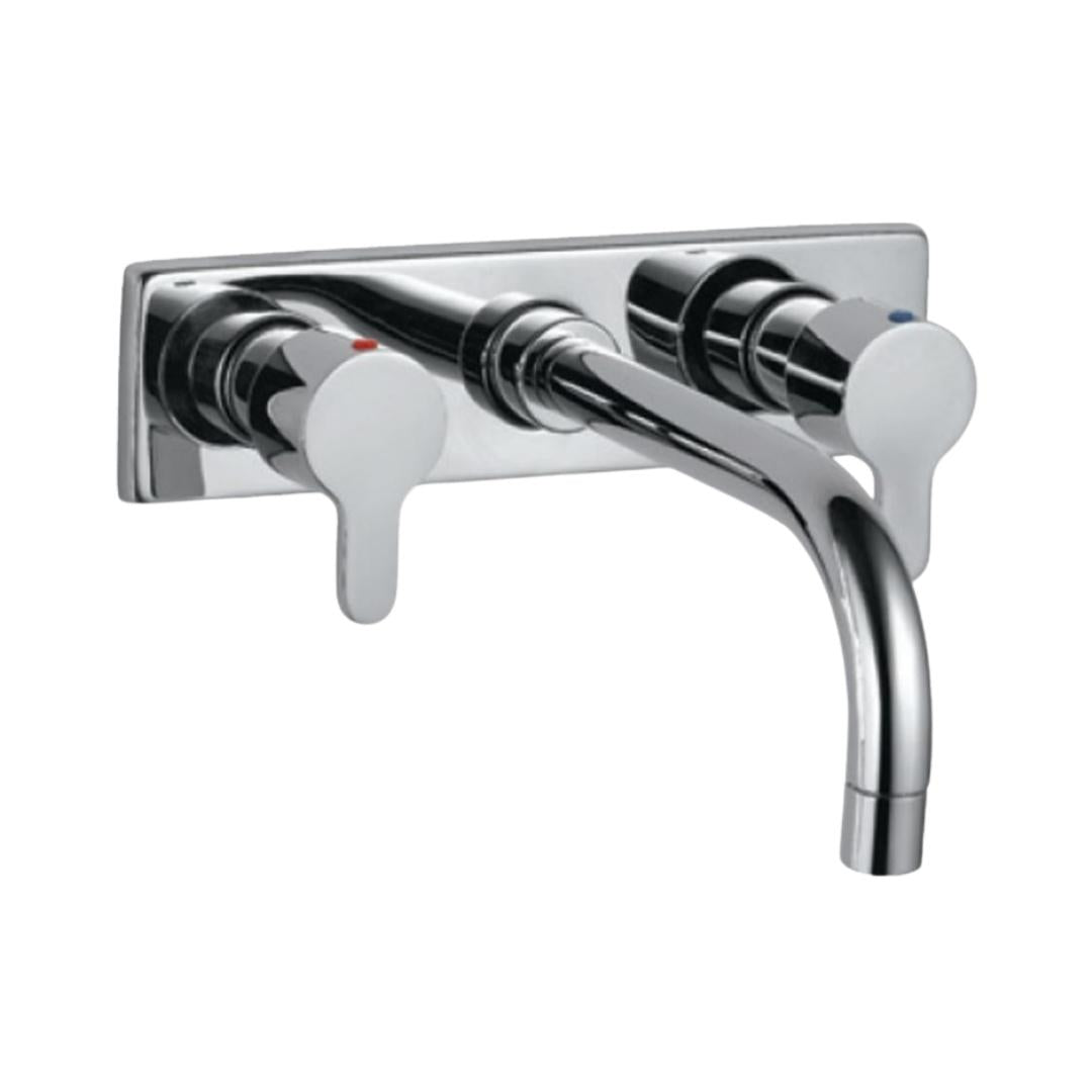 Jaquar Wall Mounted Basin Mixer Fusion FUS-CHR-29433 - Chrome on Decure.in