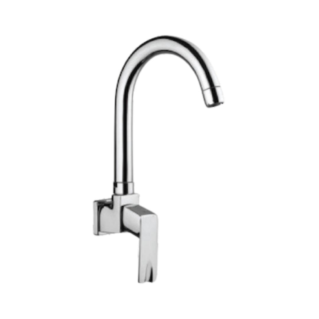 Parryware Wall Mounted Regular Kitchen Sink Tap Euclid G2321A1 with Swinging Spout in Chrome Finish
