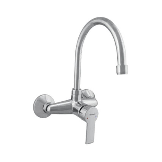 Parryware Wall Mounted Regular Kitchen Sink Mixer Crust G311XA1 with Swinging Spout in Chrome Finish