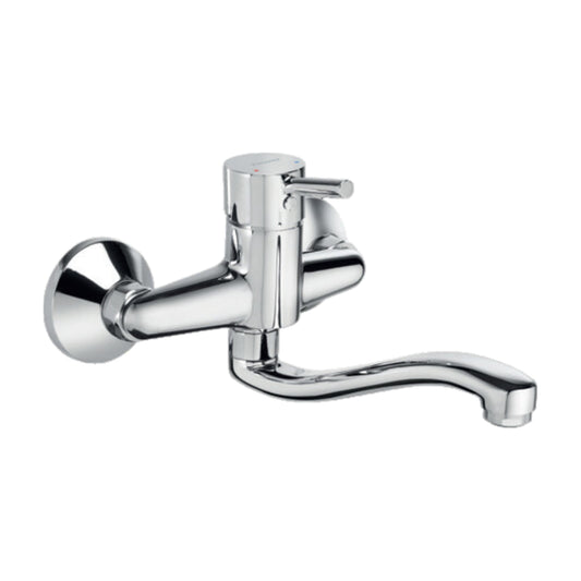 Parryware Wall Mounted Regular Kitchen Sink Mixer Agate Pro G3336A1 with Swinging Spout in Chrome Finish