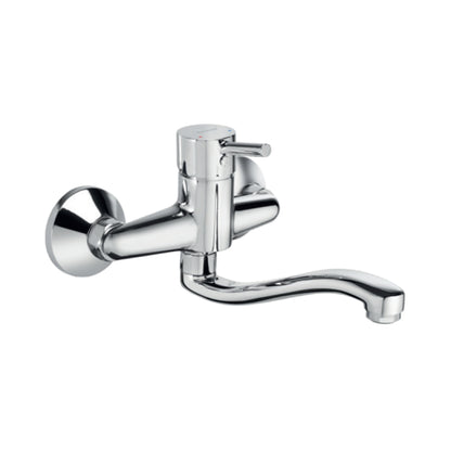 Parryware Wall Mounted Regular Kitchen Sink Mixer Agate Pro G3336A1 with Swinging Spout in Chrome Finish