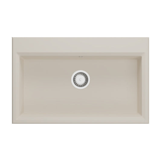 Hafele Quartz Sink Lithos Quartz Range GERADE SINGLE BOWL ( 31 x 20 inches )  -  Truffle