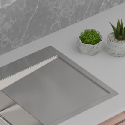 Carysil Stainless Steel Sink German Design GERMAN DESIGN SINGLE BOWL WITH DRAINER LH 46 X 20 X 8 ( 46 x 20 inches ) - Matt