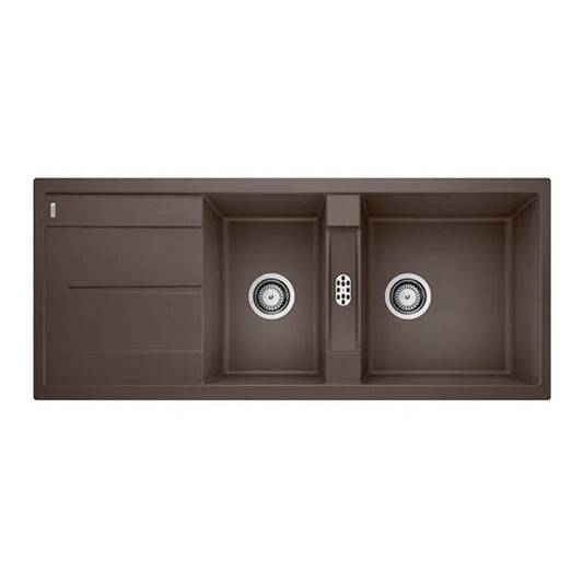 Hafele Silgranit Sink Blanco Metra BLANCO METRA 8 S SILGRANIT ( 46 x 20 inches )  -  Coffee