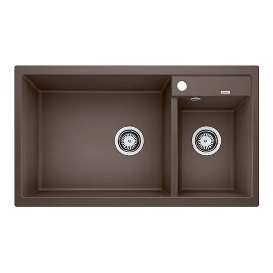 Hafele Silgranit Sink Blanco Metra BLANCO METRA 9 SILGRANIT ( 34 x 20 inches )  -  Coffee