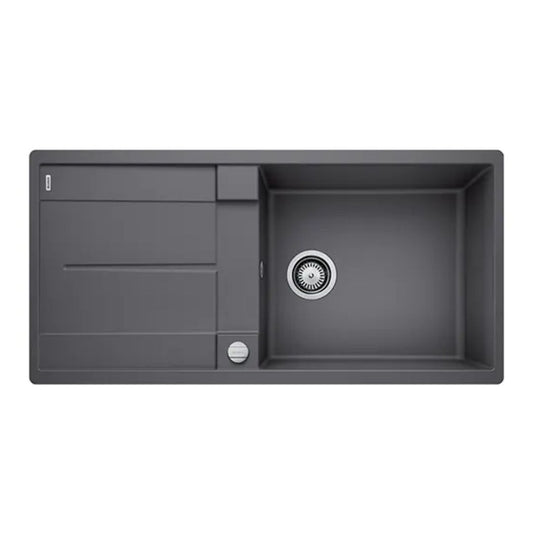 Hafele Silgranit Sink Blanco Metra BLANCO METRA XL 6 S SILGRANIT ( 39 x 20 inches )  -  Rock Grey