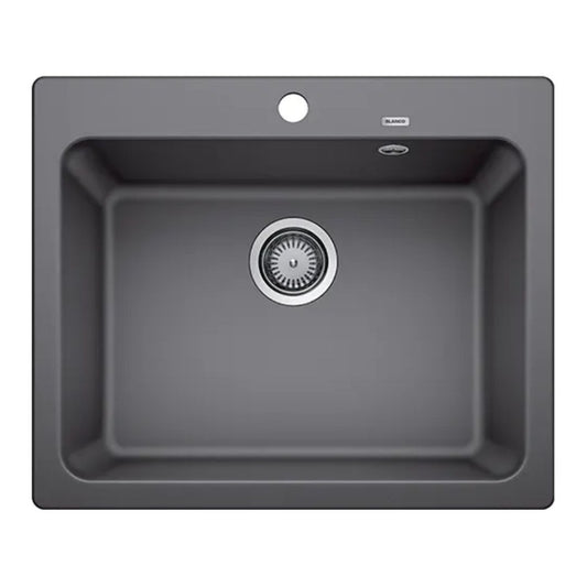 Hafele Silgranit Sink Blanco Naya BLANCO NAYA 6 SILGRANIT ( 24 x 20 inches )  -  Rock Grey