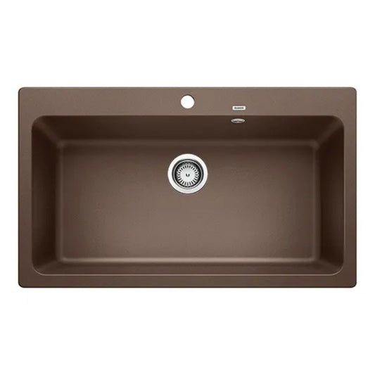 Hafele Silgranit Sink Blanco Naya BLANCO NAYA XL 9 SILGRANIT ( 34 x 20 inches )  -  Coffee
