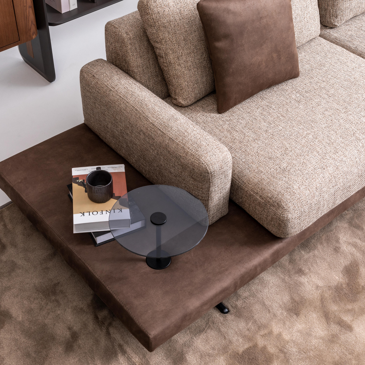 Verano 3 Seater Sofa with Glass Table