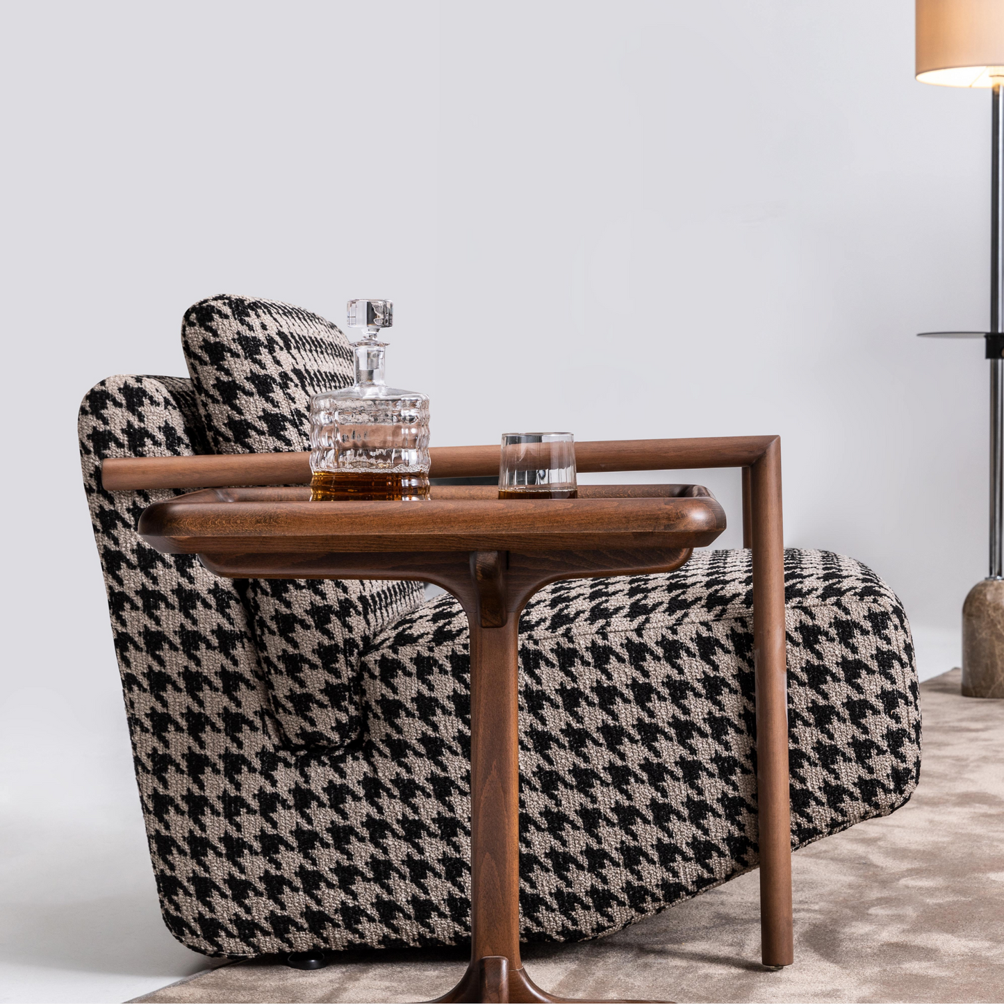 Verano Houndstooth Armchair