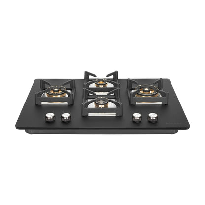 Faber 75 cm Wall Mounted Chimney Charm Series HOOD CHARM BLDC HC SC FL BK IN 75 T + Faber 75 cm 4 Burner Hob Bella Series BELLA HT 754 BR AI
