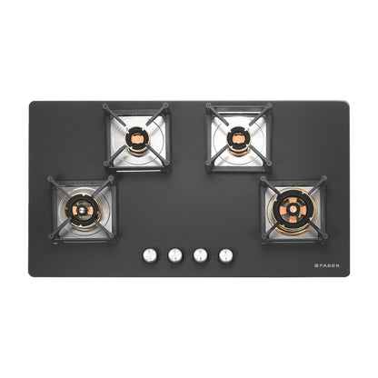 Faber Built In Oven with Steam Assist FBIO 80L 10F GLM WITH STEAMER + Faber Built-In Microwave FBI MWO 25 SG + Faber 90 cm Wall Mounted Chimney Gen-I Series COMET BLDC FL HC BK 90 + Faber 90 cm 4 Burner Hob Bella Series BELLA HT 904 BR AI FFD