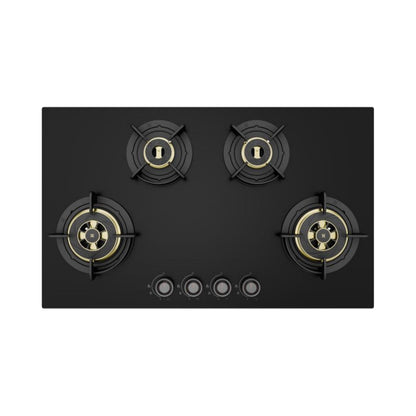 Hafele 90 cm Wall Mounted Chimney TERESA T-90 BLDC + Hafele 86 cm 4 Burner Hob Altius Plus Matt Series ALTIUS PLUS MATT GLASS 490