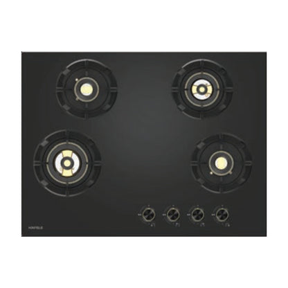 Hafele 60 cm Wall Mounted Chimney Essentia Series RENATA T-60 HOOD + Hafele 70 cm 4 Burner Hob Essentia Series AUGUSTA 470