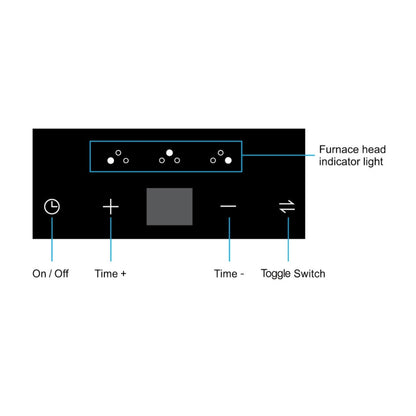 Hafele 75 cm 3 Burner Hob Cronus Series CRONUS 378